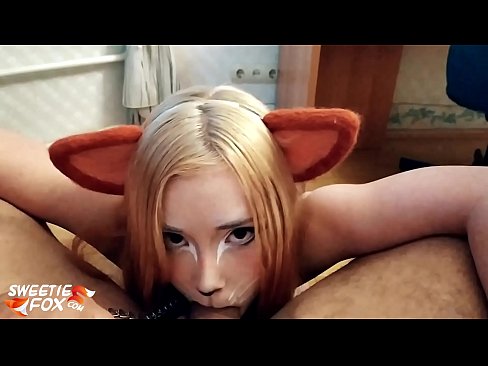 ❤️ Kitsune traga o pau e corre na súa boca Vídeo porno en nós ﹏